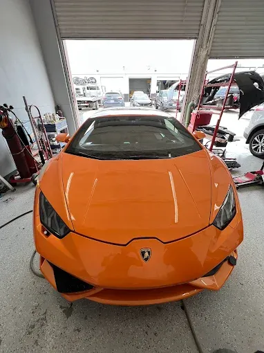 Lamborghini paint booth